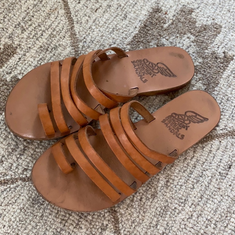 Ancient Greek Sandals Niki Natural 38